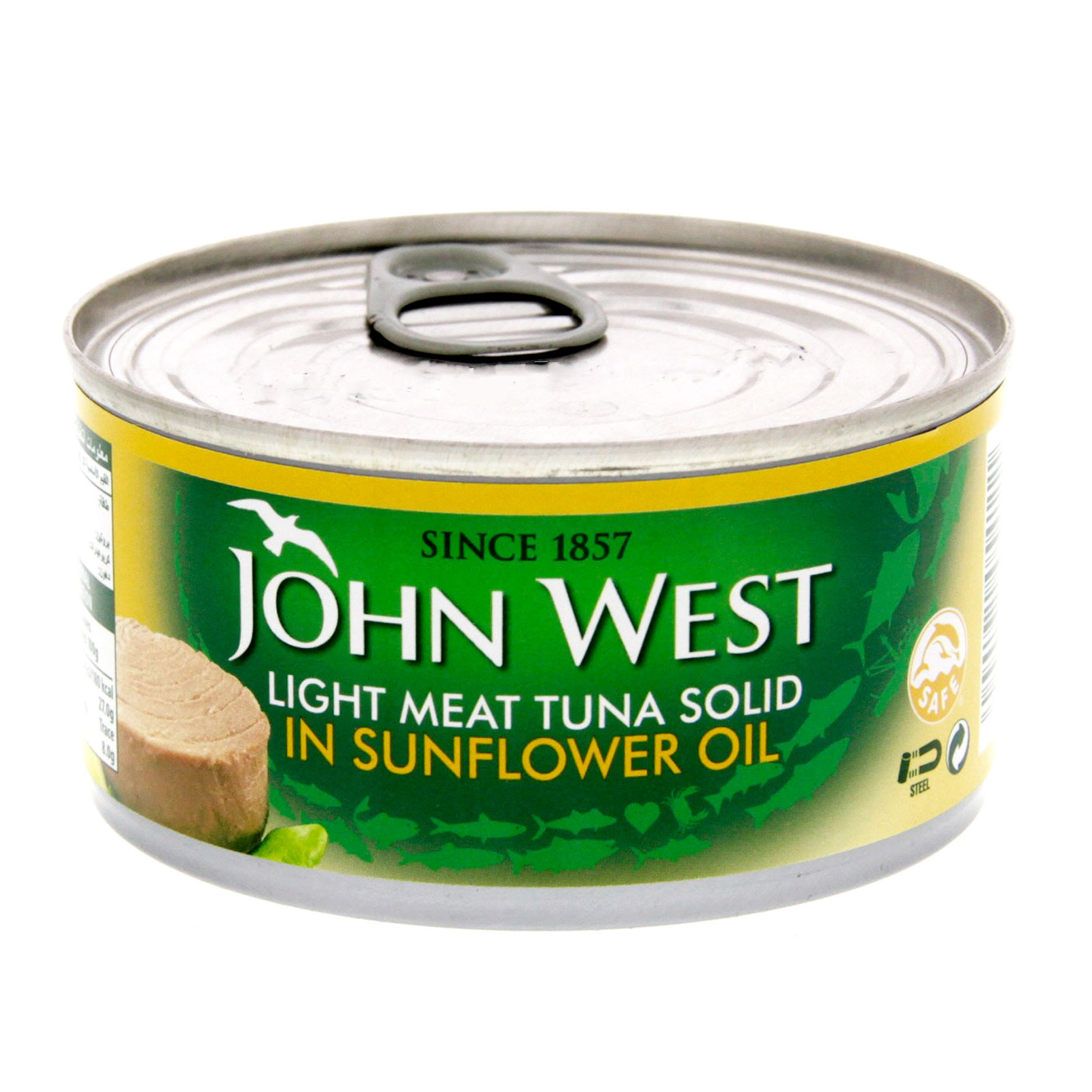 Buy John West Light Meat Tuna Solid in Sunflower Oi 120gl Online in UAE