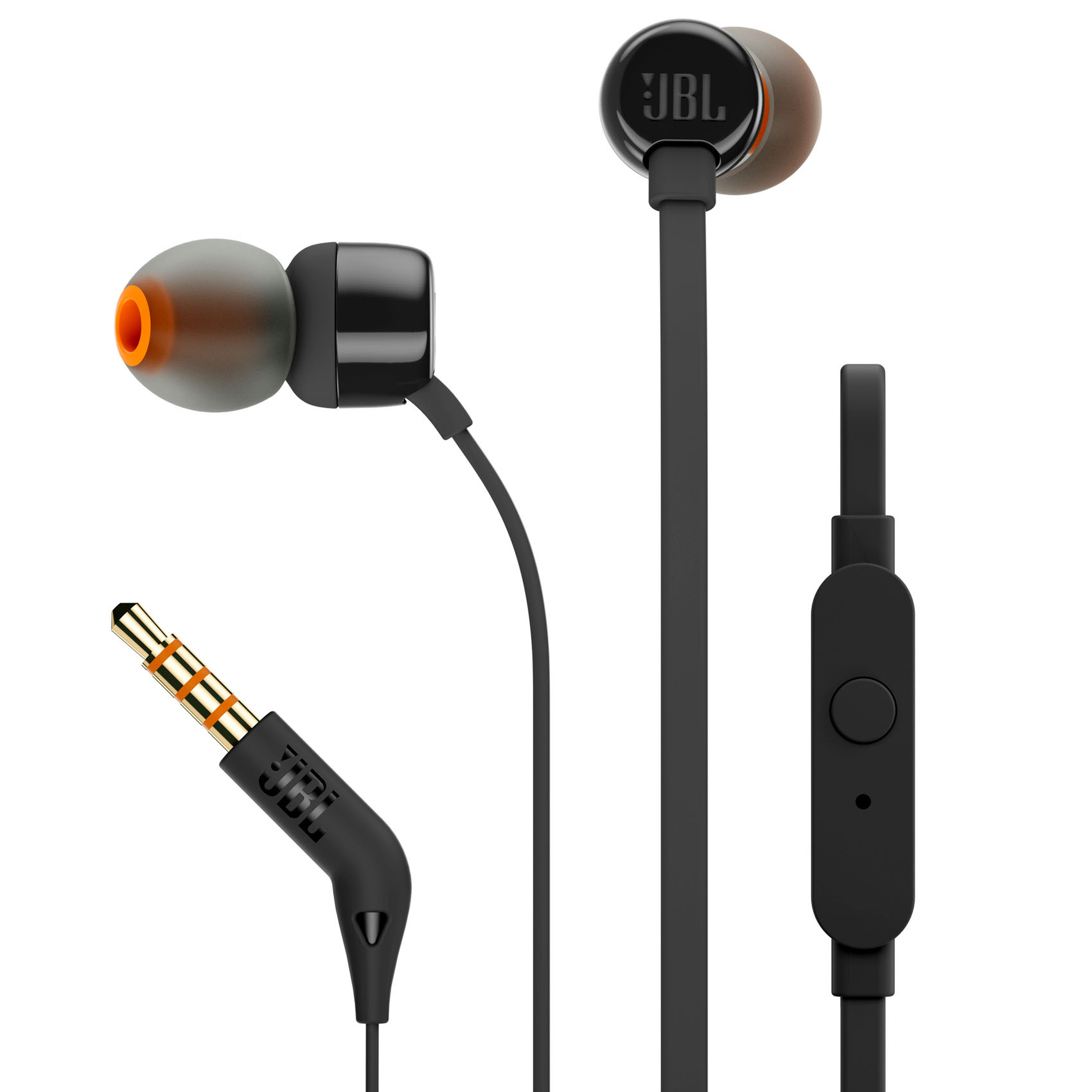 Buy JBL Earphone T110 Black Online in UAE - Carrefour UAE